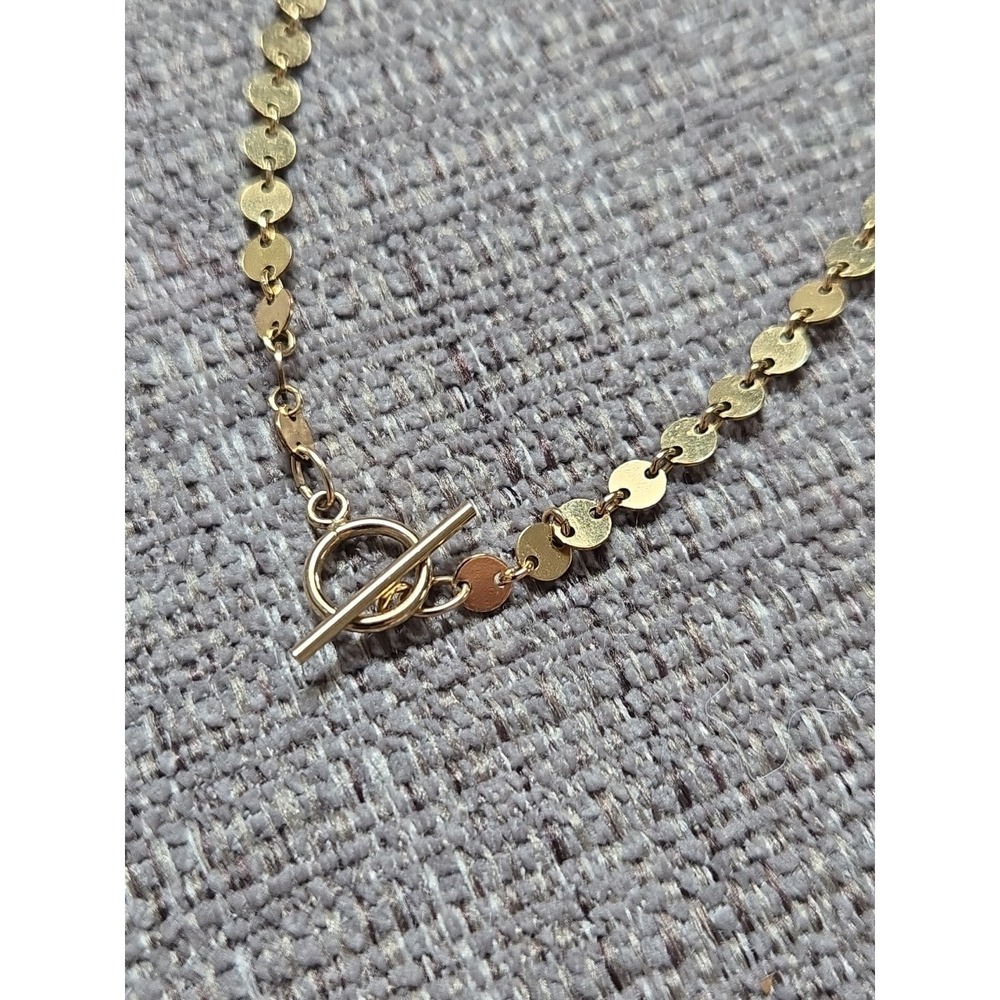 Hey June 18inch Disc With Loop Necklace